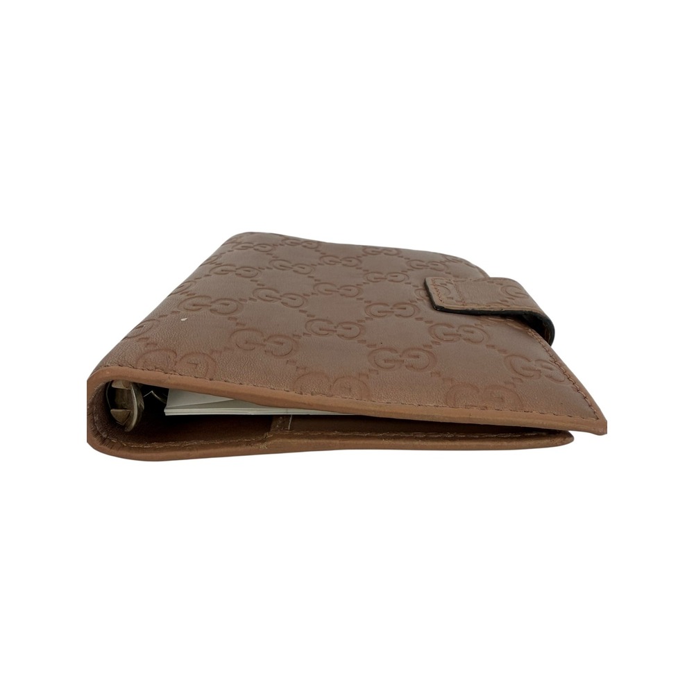 Gucci GG Monogram Leather Agenda Planner w/ Heart Logo 4 x 5.5, Inserts + Pencil - Picture 5 of 8